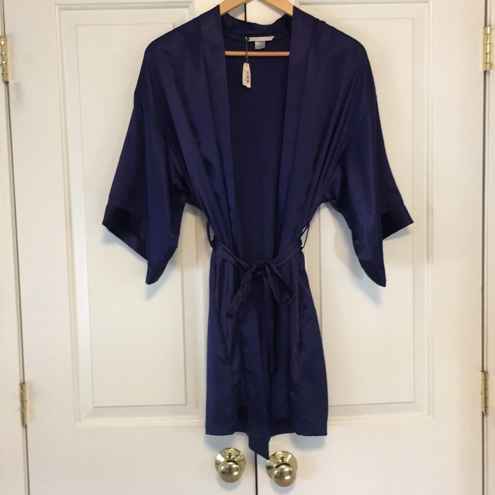 VS Satin Kimono Robe Short